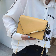 Women's Square Shoulder Bags With Chain High Retro Messenger Travel Bags