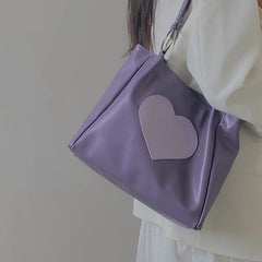 Women's Retro Love Shoulder Bag Handbag Large Capacity