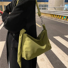 Retro PU Leather Shoulder Bag Casual Women Hobos Handbags