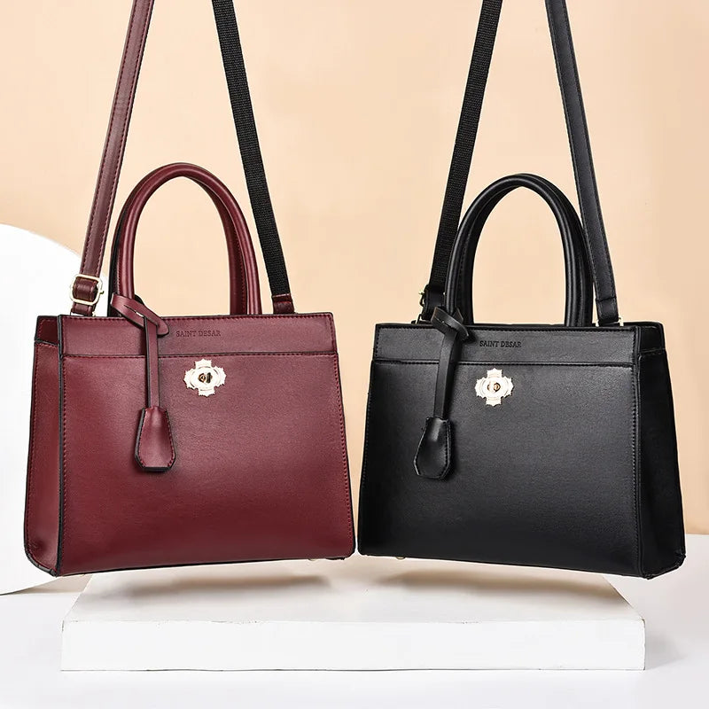 Women's Large Capacity Red Wedding Handbag Mother Bag