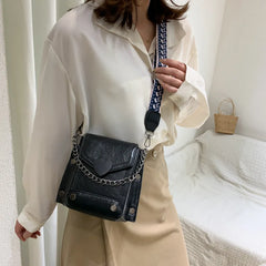 Women's PU Leather Crossbody Bag Heart-Lock Shoulder Bag
