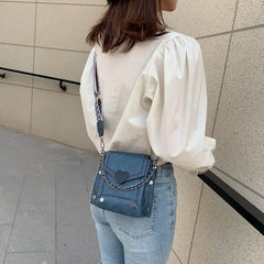 Women's PU Leather Crossbody Bag Heart-Lock Shoulder Bag