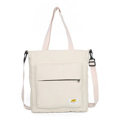 One Shoulder Canvas Bag Literature and Art College Backpack