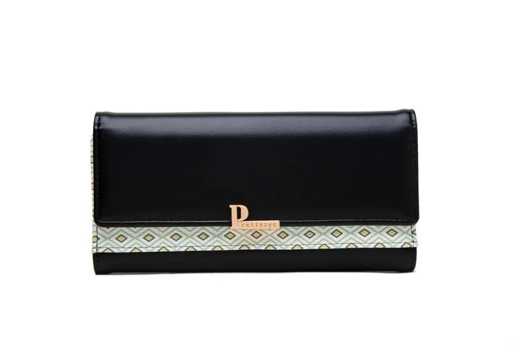 Women's Buckle Long Wallet Handbag Large Capacity Wallet