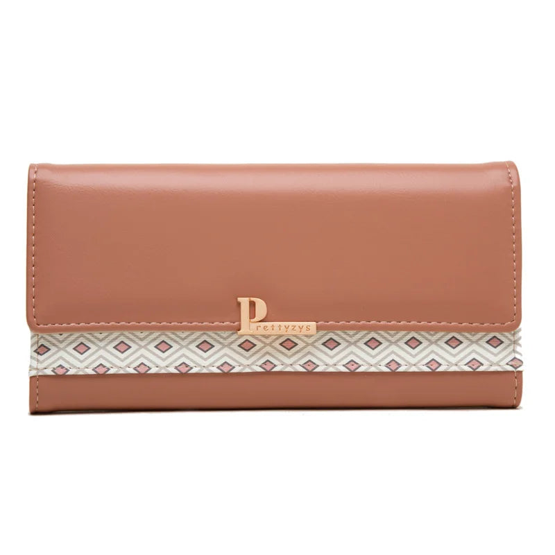 Women's Buckle Long Wallet Handbag Large Capacity Wallet