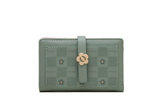 Women's Small Fresh Print Zipper Buckle Wallet