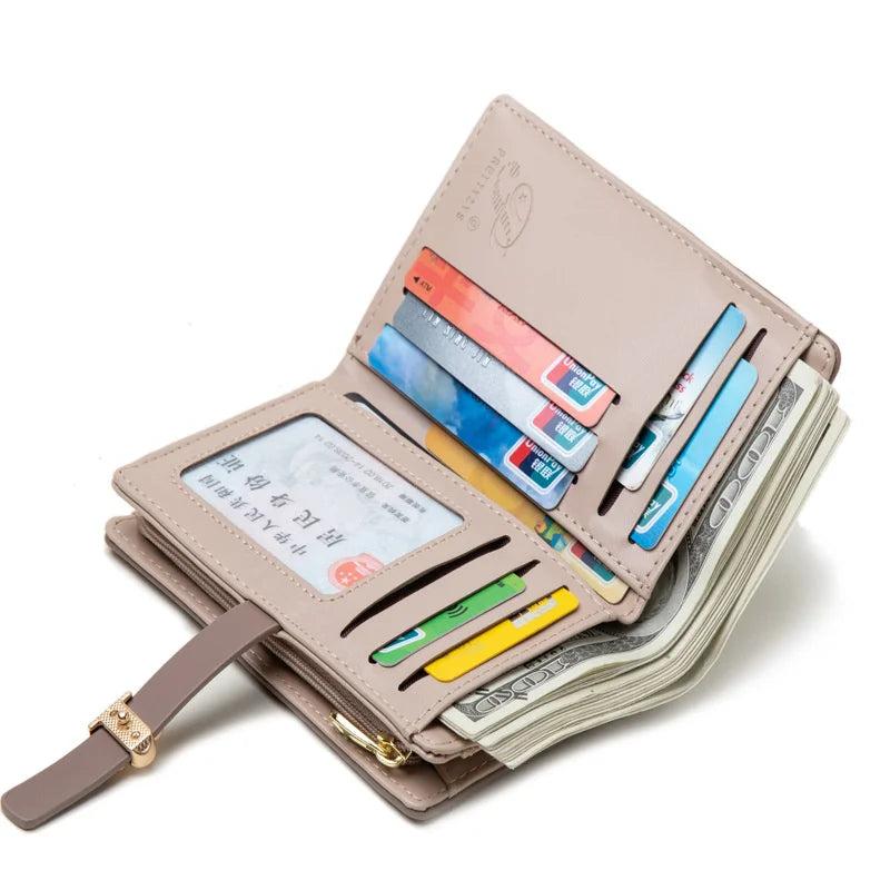 Women's Small Fresh Print Zipper Buckle Wallet