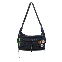 Waterproof Graffiti Letter Messenger Bag Unisex Shoulder Handbag