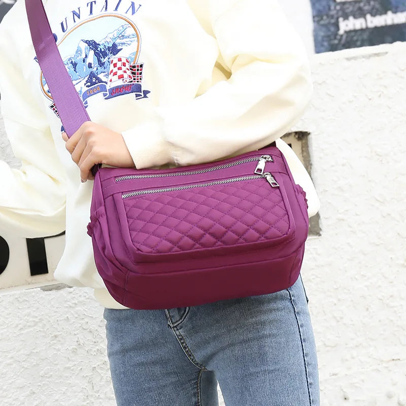 Women's Shoulder Bag Oxford Cloth Messenger Mommy Bag Backpack Handbags