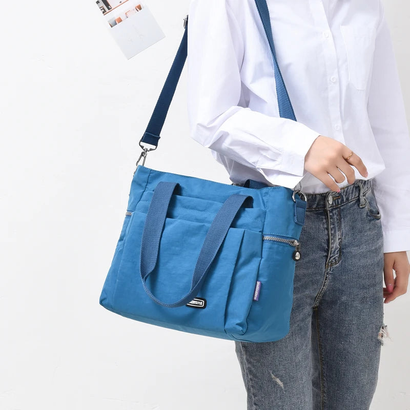 Women's Shoulder Bag Travel Handbag Large Capacity Nylon Tote CrossBody