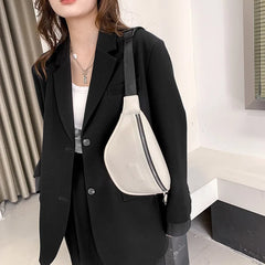 Women's Waist Bag PU Leather Belt Bags Shoulder Crossbody Chest Bag
