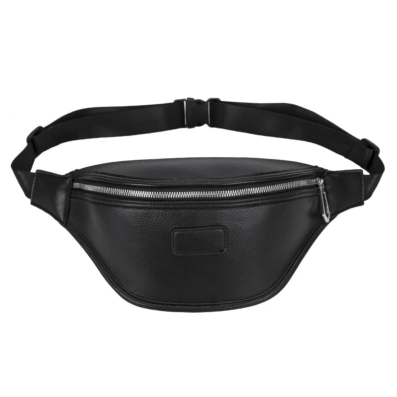 Women's Waist Bag PU Leather Belt Bags Shoulder Crossbody Chest Bag