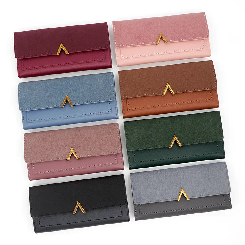 Women's Pu Long Wallet with Card Bag Handbag