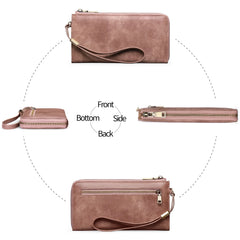 Women's Leather Zero Wallet Large Capacity Handbag