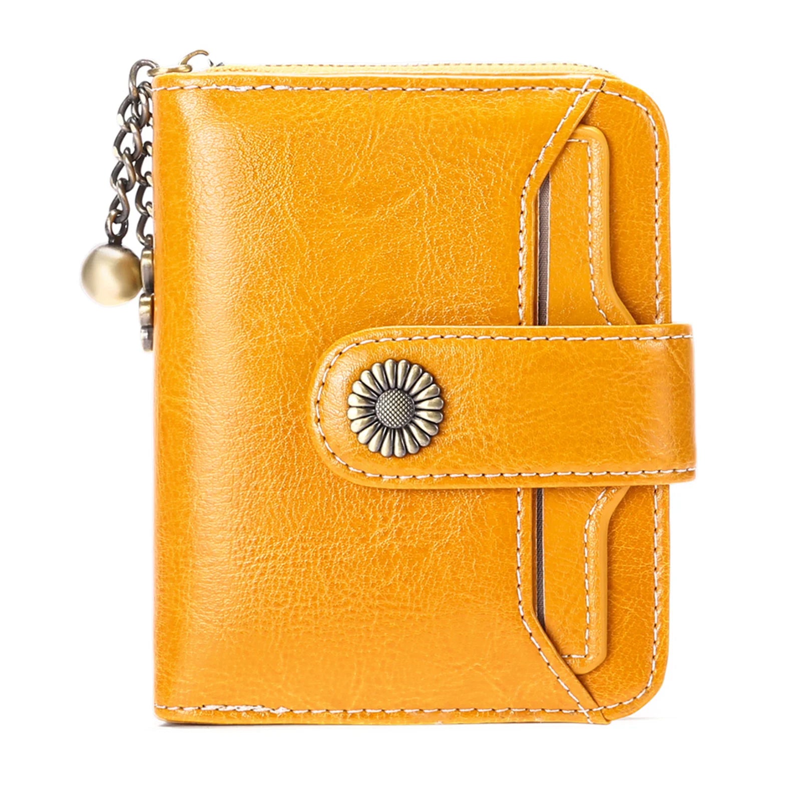 Short Leather Wallet with Large Capacity