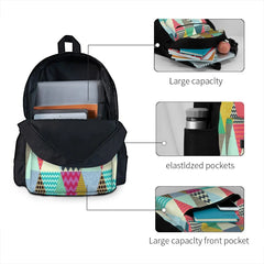 York Beauty Triangles Backpacks Men's Backpacks Bags For Women Zipper