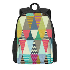 York Beauty Triangles Backpacks Men's Backpacks Bags For Women Zipper