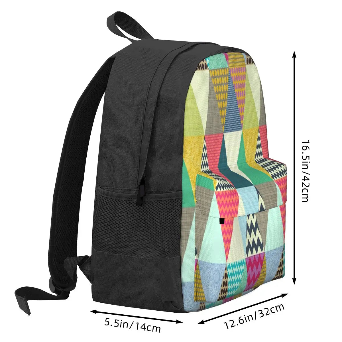 York Beauty Triangles Backpacks Men's Backpacks Bags For Women Zipper