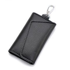 Men's Leather Key Holder Wallet Organizer for Female Bags