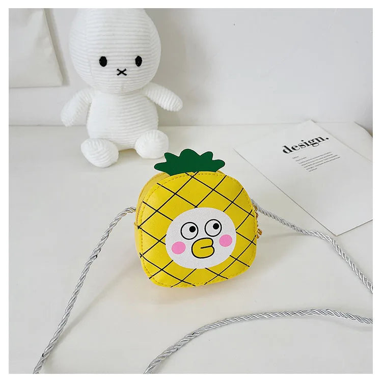 Kids Mini Messenger Bag Cute Fruit Design Girls Shoulder Bag