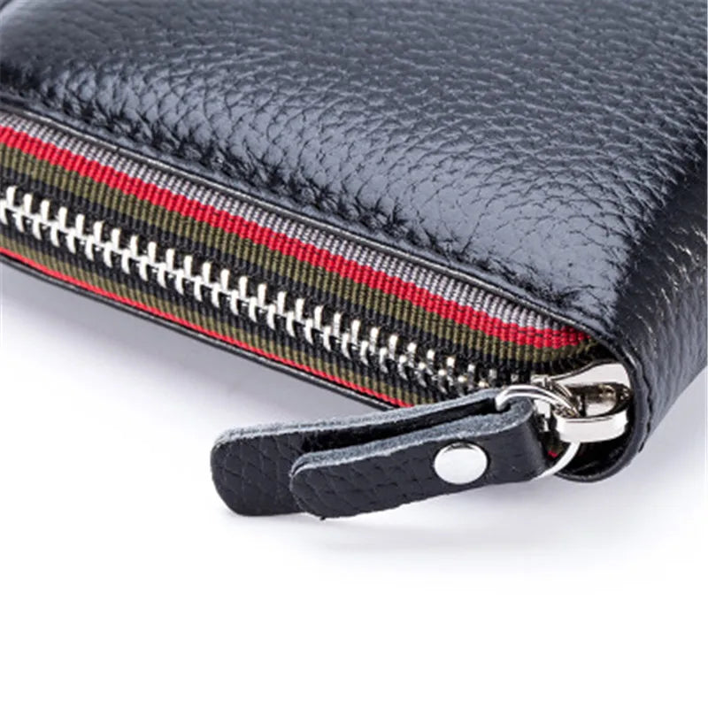 Women Wallet Cow Leather Purse Casual Clutch Money Clips Various Colors
