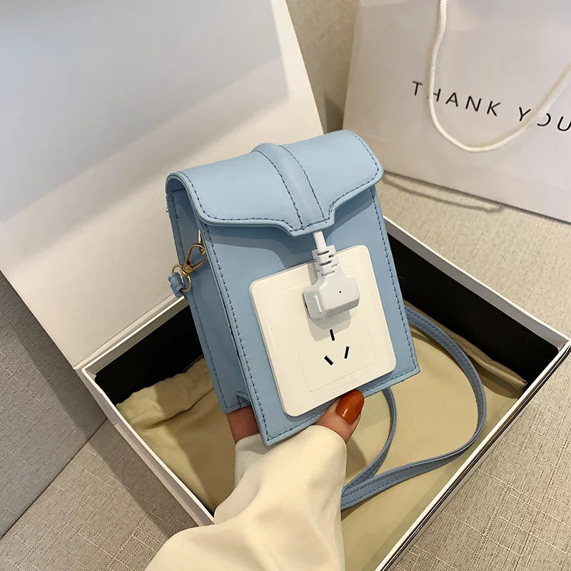 Retro Socket Small Square Bag Women's Crossbody Bag