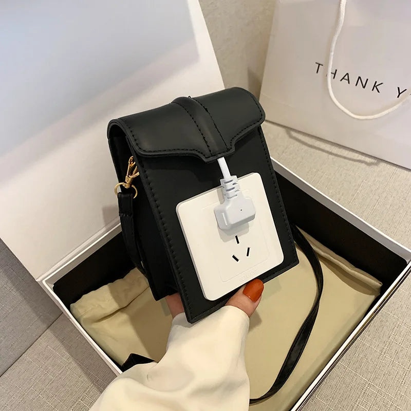 Retro Socket Small Square Bag Women's Crossbody Bag