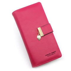 Women's Large Cash Slot Wallet with Photo Slot and Mobile Phone Bag
