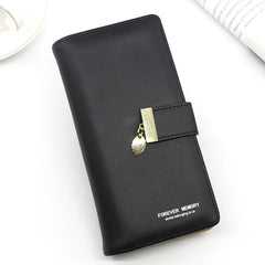 Women's Large Cash Slot Wallet with Photo Slot and Mobile Phone Bag