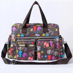 Flower Canvas Bag Handbag Large Capacity Shoulder Bag Messenger Bag