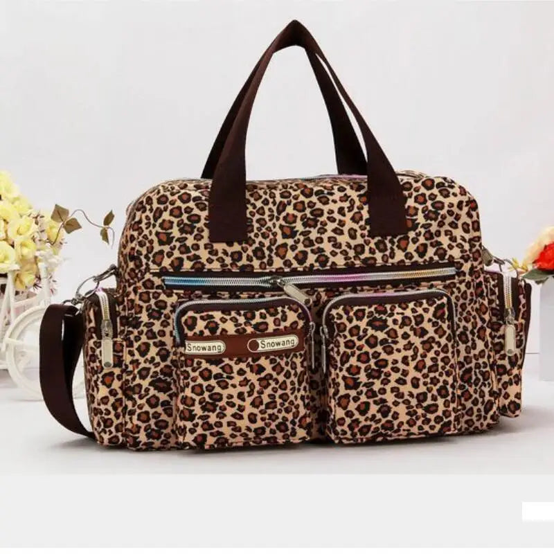 Flower Canvas Bag Handbag Large Capacity Shoulder Bag Messenger Bag