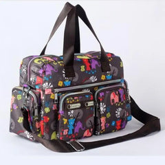 Flower Canvas Bag Handbag Large Capacity Shoulder Bag Messenger Bag