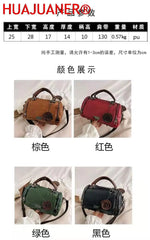 Flowers Pendant Handbag Women's Boston Bag Ladies Crossbody Bag