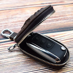 Layered Alligator Print Car Key Bag Retro Waist Hanging Lock Key Bag