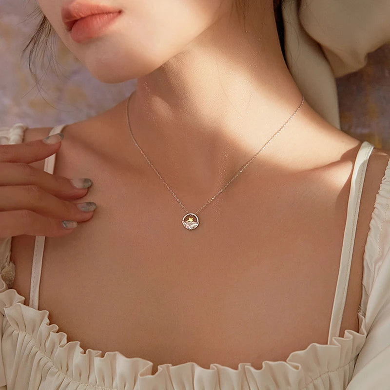 Women's Silver Star Pendant Necklace