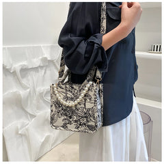 Handbags Flowers Canvas Tote Bag for Women Large Capacity Shopping Bags