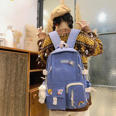 Large-Capacity Waterproof School Bag Backpack for Women