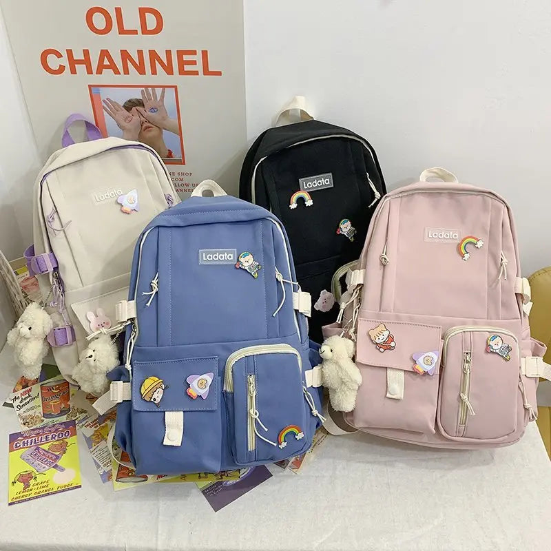 Large-Capacity Waterproof School Bag Backpack for Women