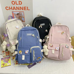 Large-Capacity Waterproof School Bag Backpack for Women