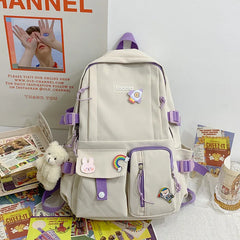 Large-Capacity Waterproof School Bag Backpack for Women