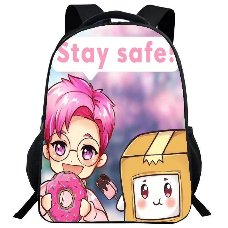 Kids Cartoon Schoolbag Girls Boys 16 Inch Primary Children Backpacks