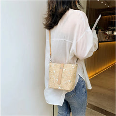 Embroidered Women Bag Holiday Beach Woven Bag Retro Wild Casual Straw Bag