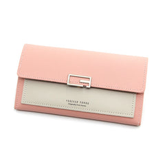 Women's Multi-Slot Long Wallet Handbag with Zero Purse