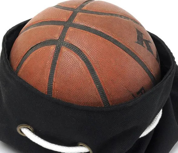 Men Canvas Drawstring Backpack Bucket Bag Unisex Fashionable Sling Backpack