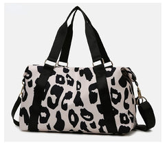 Large-Capacity Sports Shoulder Bag Cow Pattern Travel Backpack