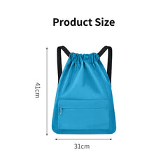 Lattice Lightweight Drawstring Backpack Waterproof Schoolbag Customization