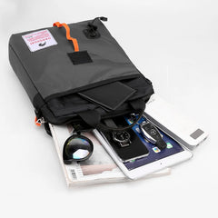 Men's One Shoulder Messenger Bag Canvas Waterproof Briefcase