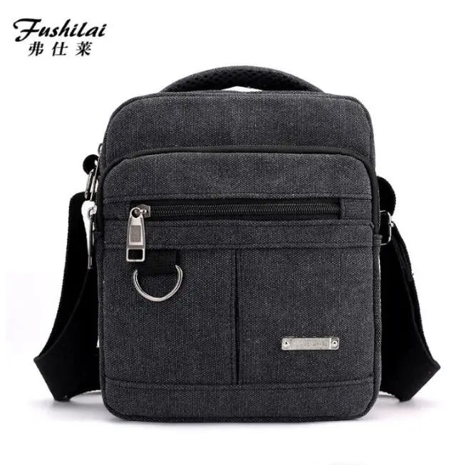 Men's Canvas Messenger Bag Literary Handbag