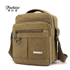 Men's Canvas Messenger Bag Literary Handbag