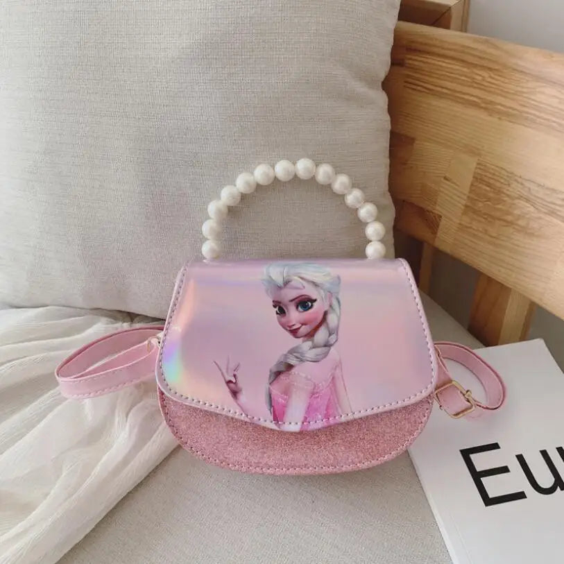 Mini Elsa Handbag Tote Girls Purse Shoulder Cartoon Messenger Bag